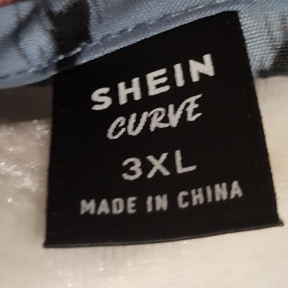 Shein Curve Blue and Black Binding Shirt - 3XL - Picture 8 of 13